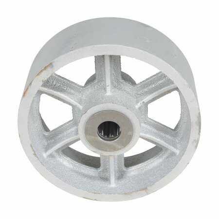 Vestil Cast Iron Wheel 8x3 2.5K Silver WHL-CI-8X3